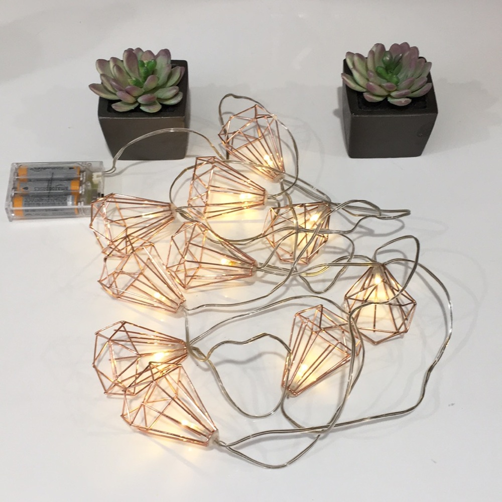 10 ft decorative string lights.